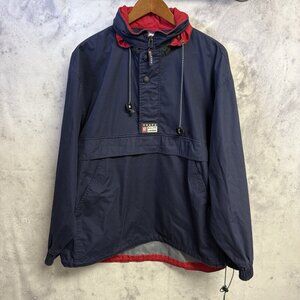 Vintage Chaps Ralph Lauren Anorak Jacket Mens Medium Blue Y2K 90s 25x27.5